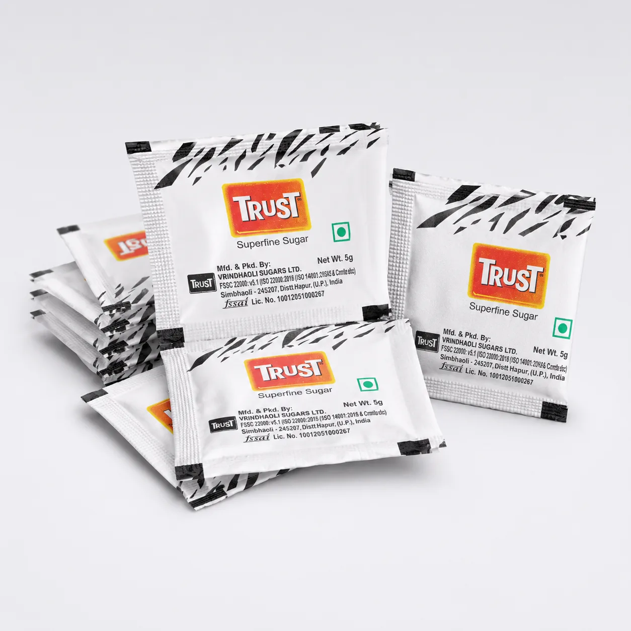 Trust Superfine Rectangular White Sugar Sachets - 100 Sachets