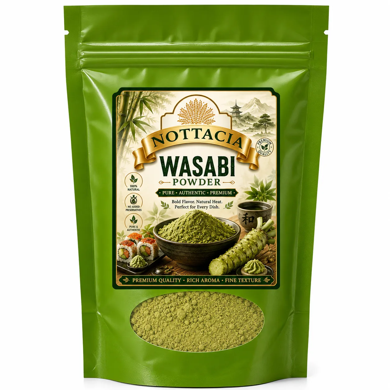 NOTTACIA Wasabi Powder - Wasabi Powder Pack of 2