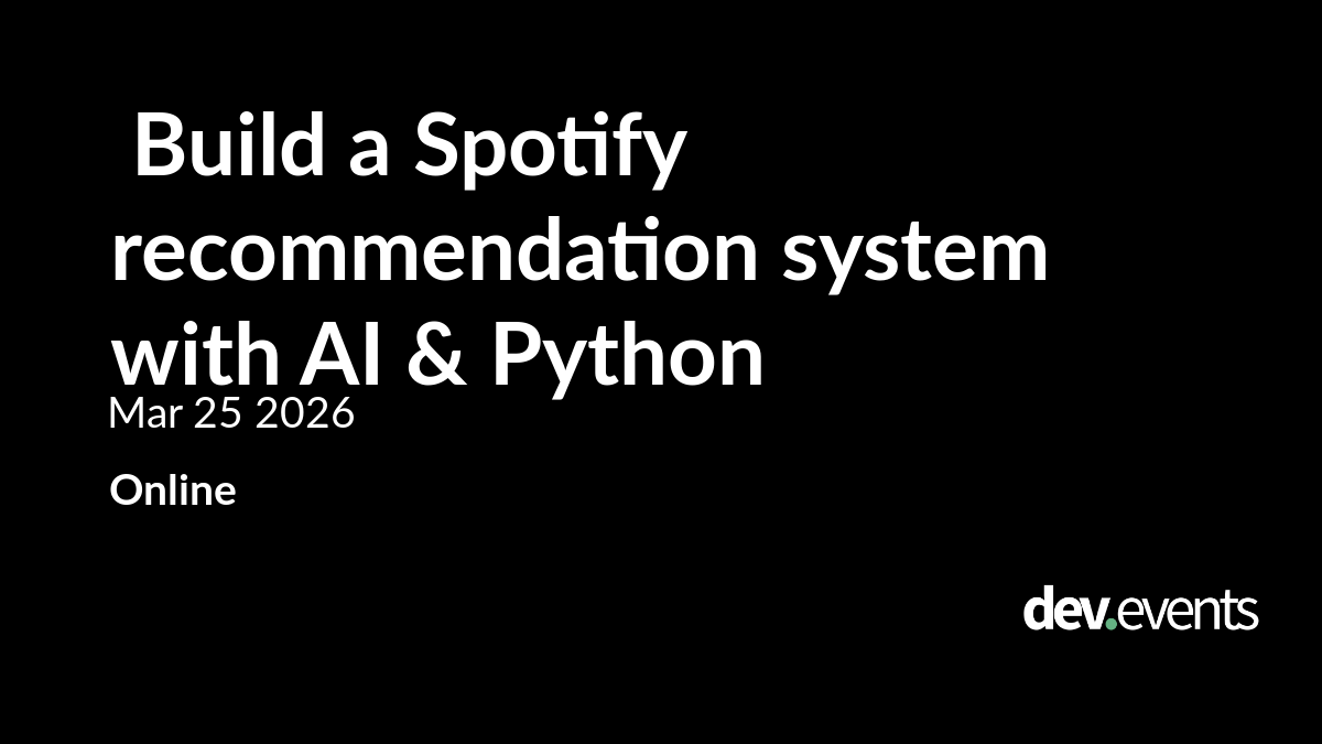 Build a Spotify recommendation system with AI & Python
