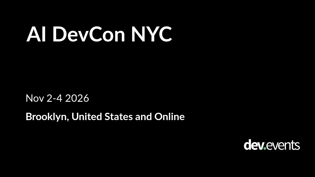 AI DevCon NYC