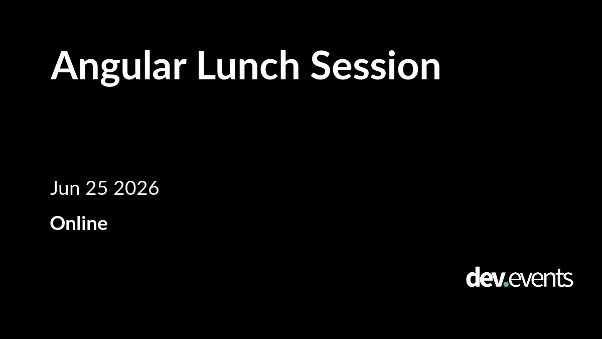 Angular Lunch Session