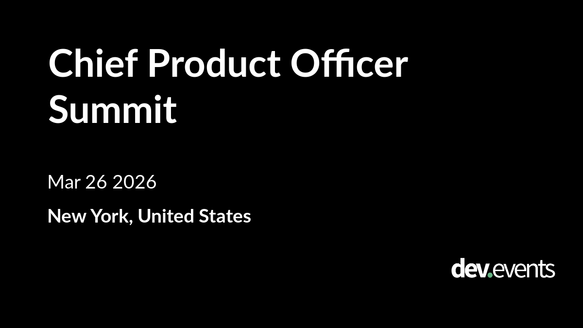 Chief Product Officer Summit