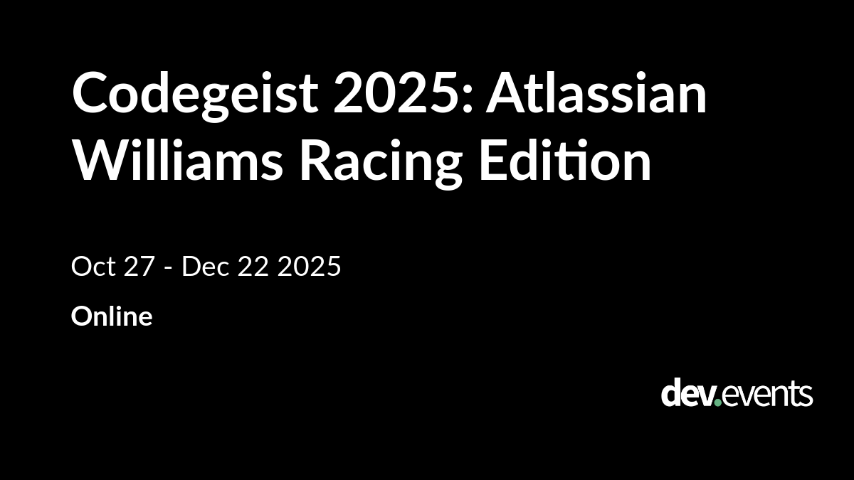 Codegeist 2025: Atlassian Williams Racing Edition