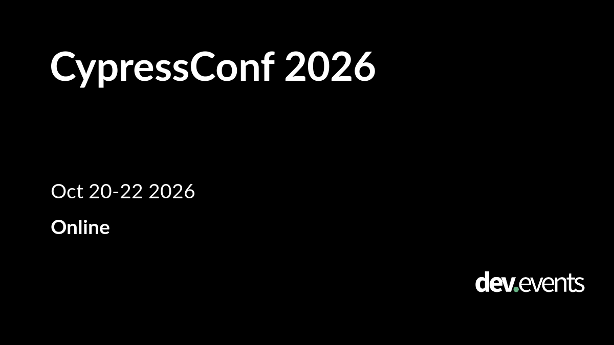 CypressConf 2026