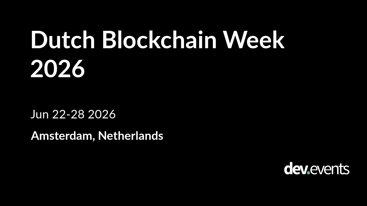 Crypto / Blockchain conferences in Netherlands 2026 / 2027