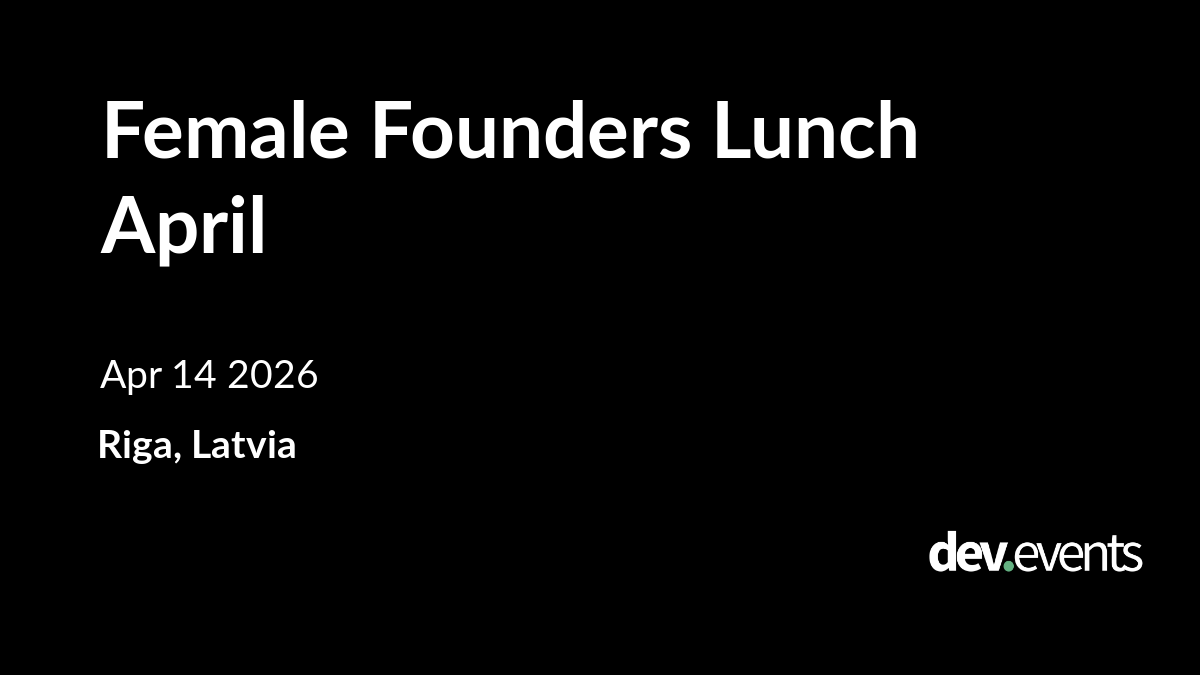 Female Founders Lunch April