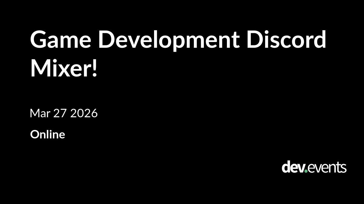 Game Development Discord Mixer!