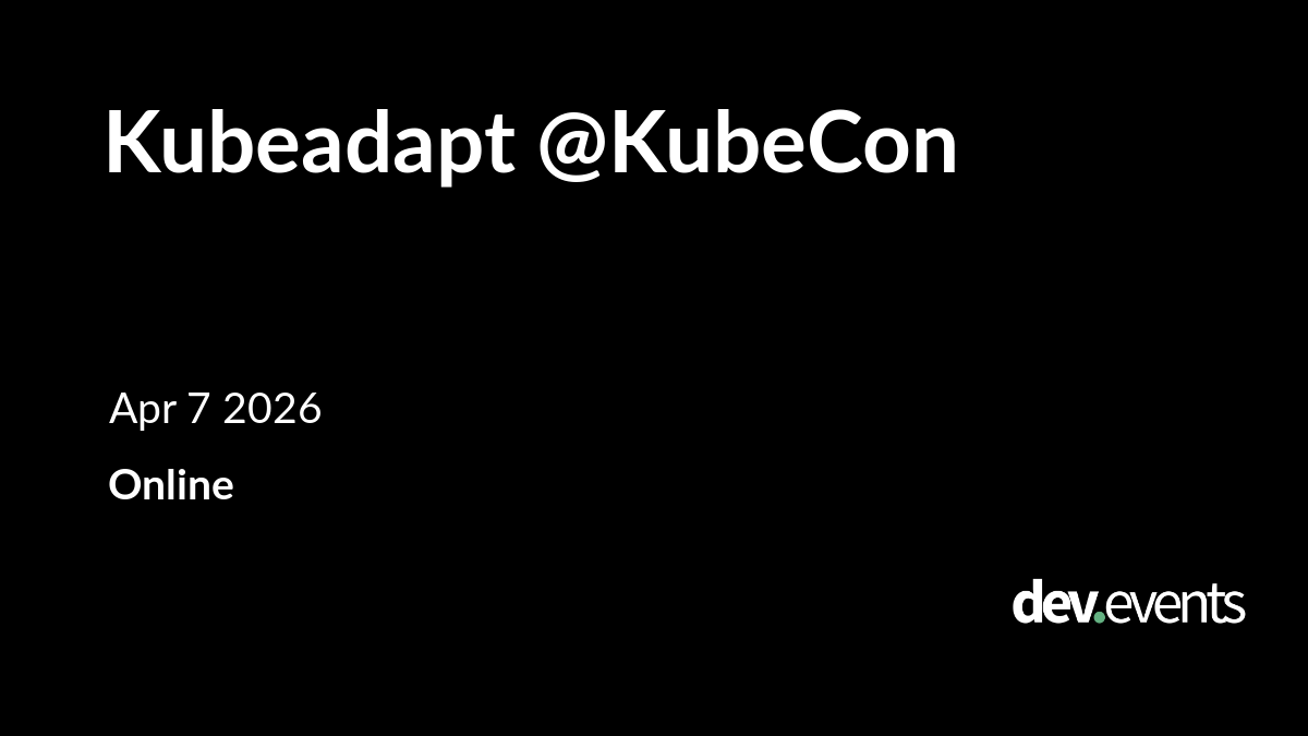 Kubeadapt @KubeCon