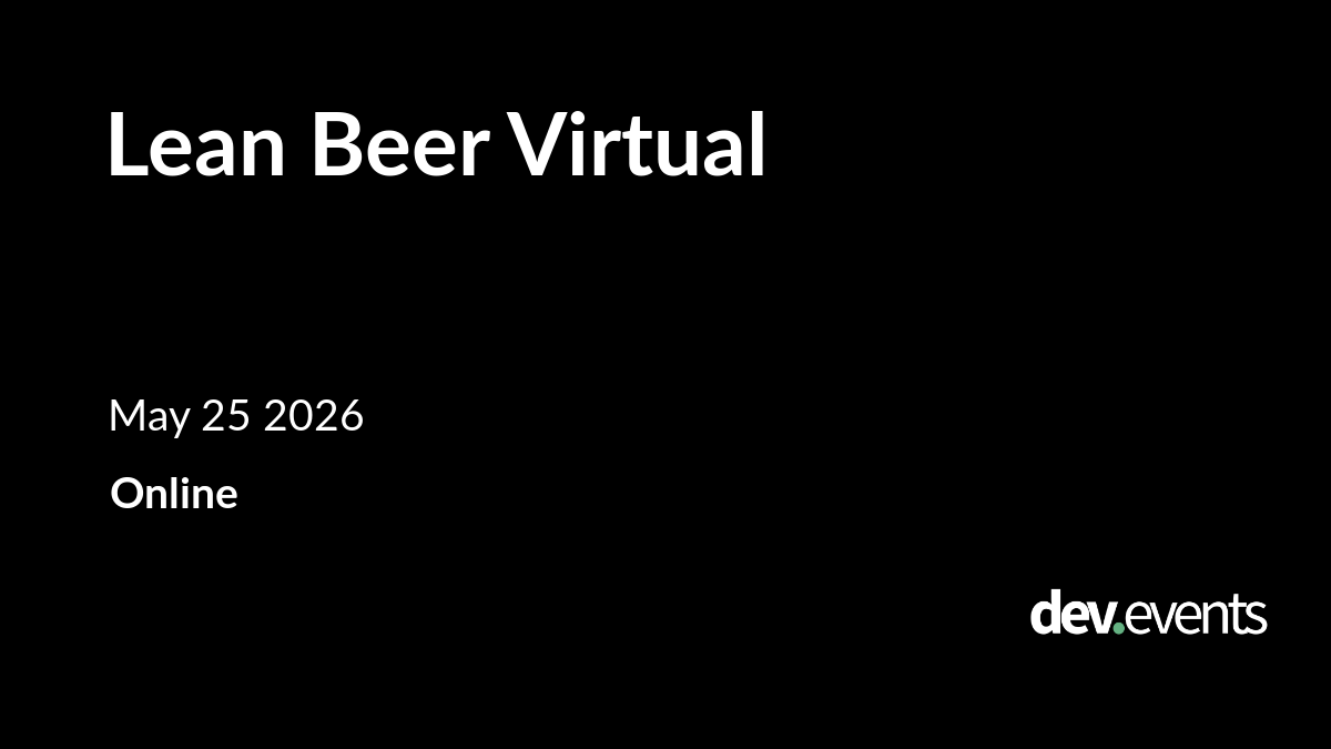 Event artwork for Lean Beer Virtual