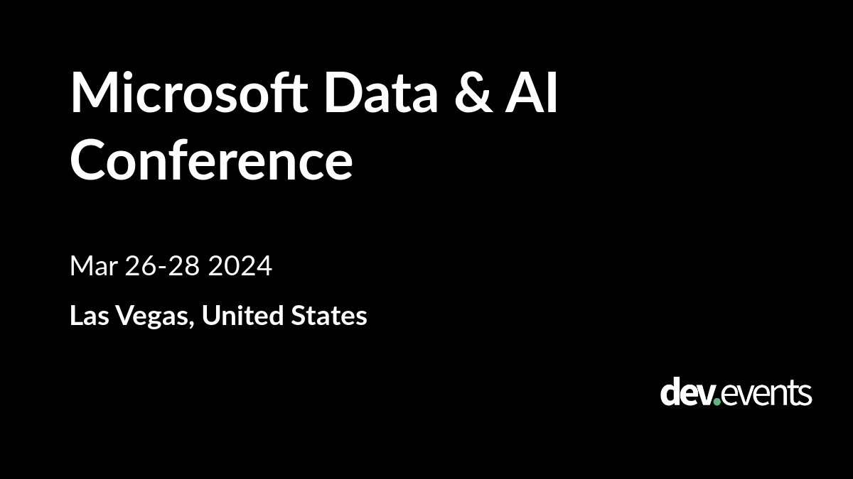 Microsoft Data & AI Conference