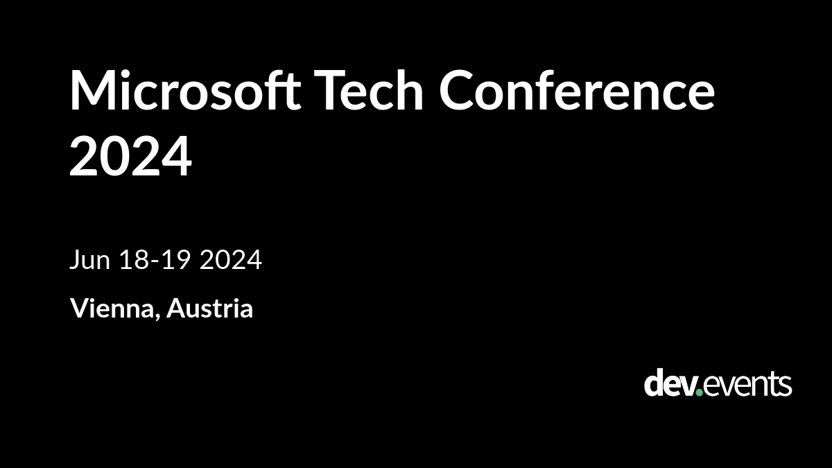 Microsoft Tech Conference 2024