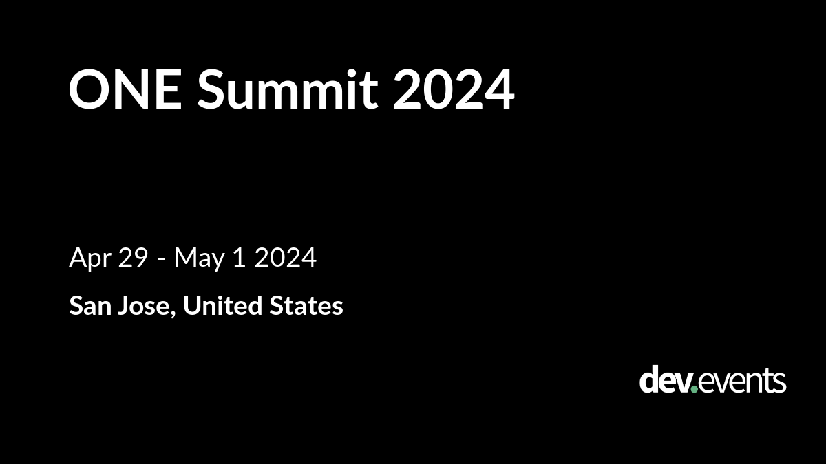 ONE Summit 2024