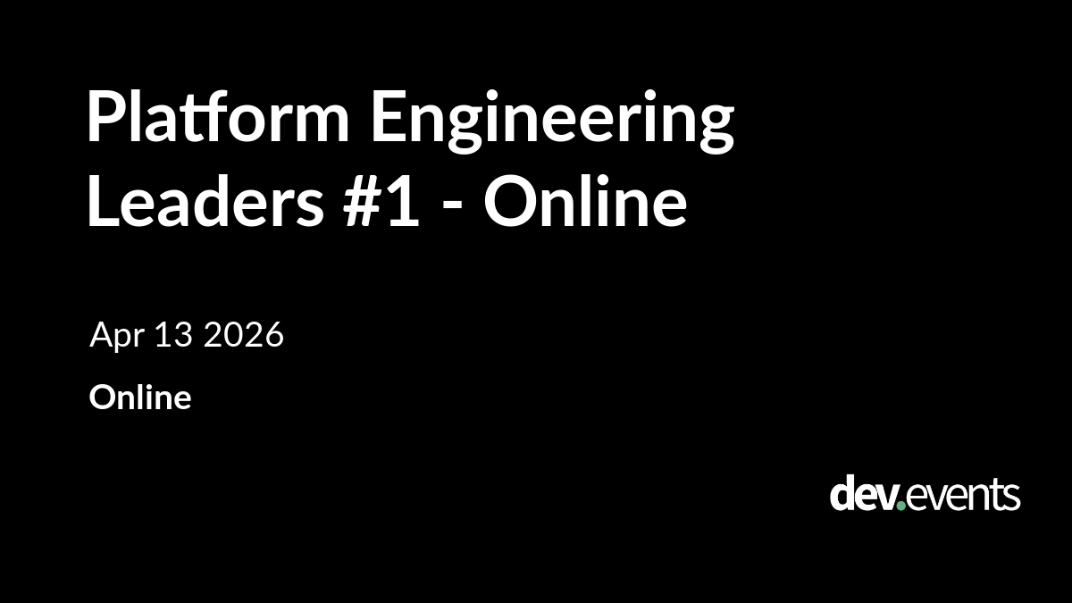 Platform Engineering Leaders #1 - Online