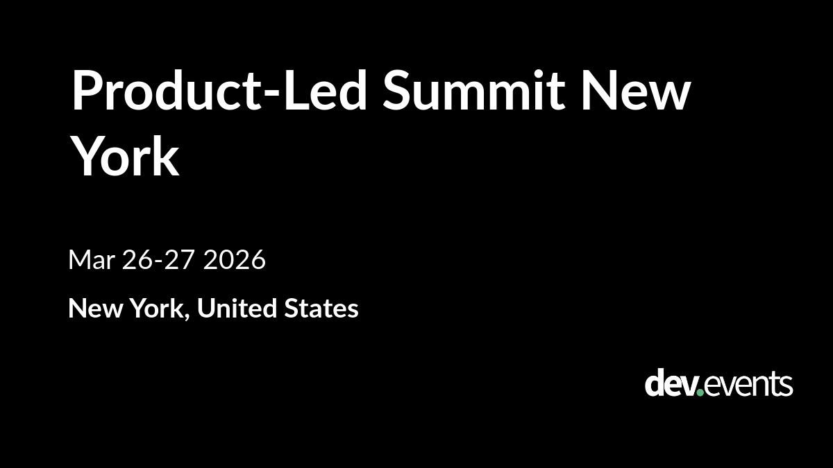 Product-Led Summit New York