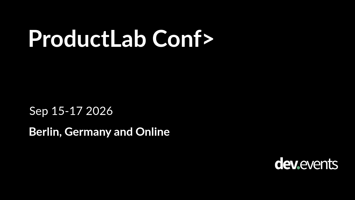 Event artwork for ProductLab Conf
