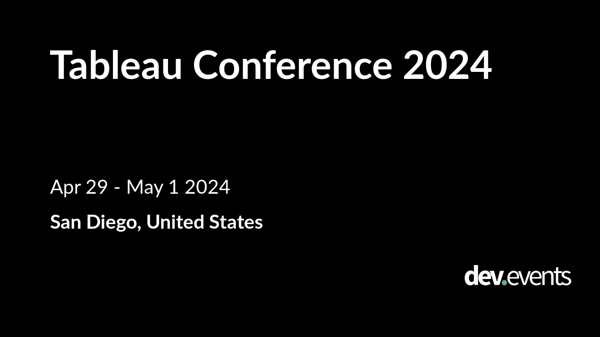 Tableau Conference 2024