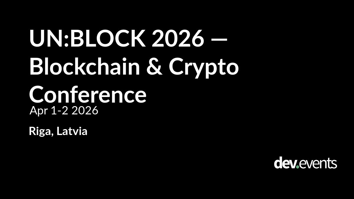 Crypto / Blockchain conferences 2026 / 2027