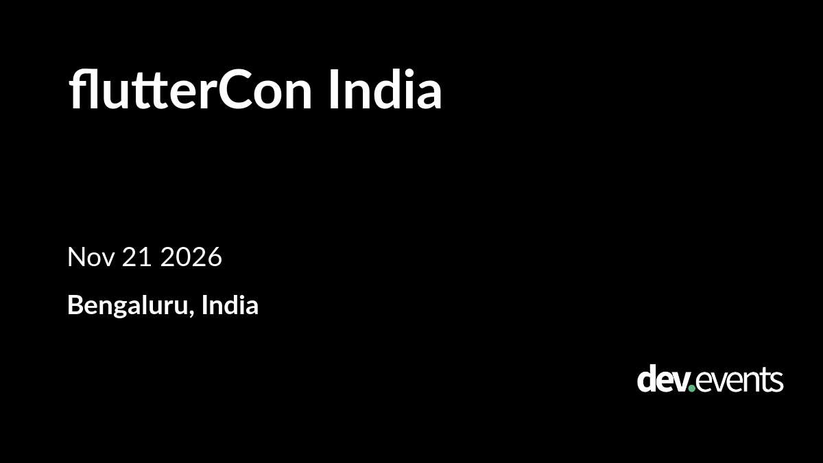 flutterCon India