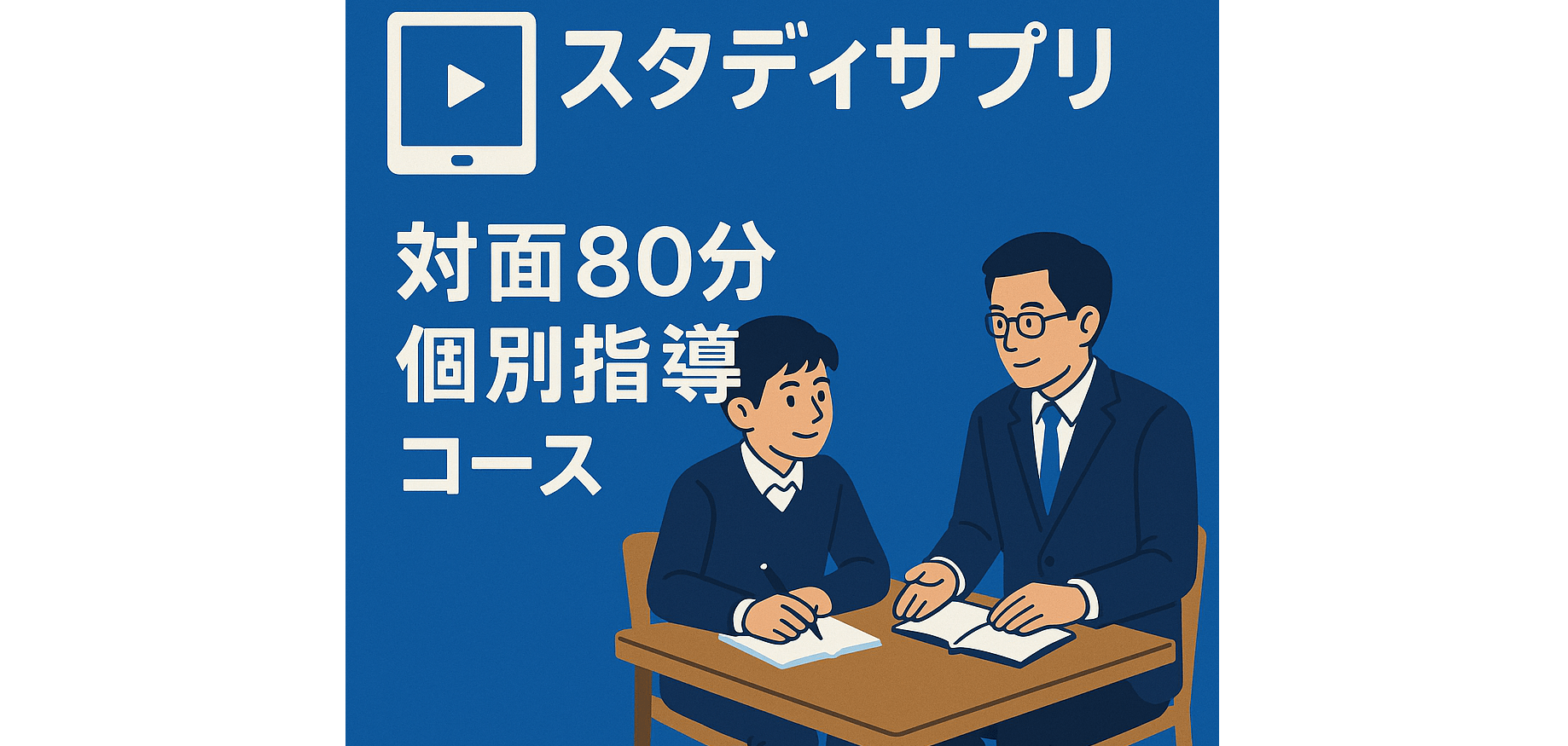 スタディサプリ×対面80分個別指導コース