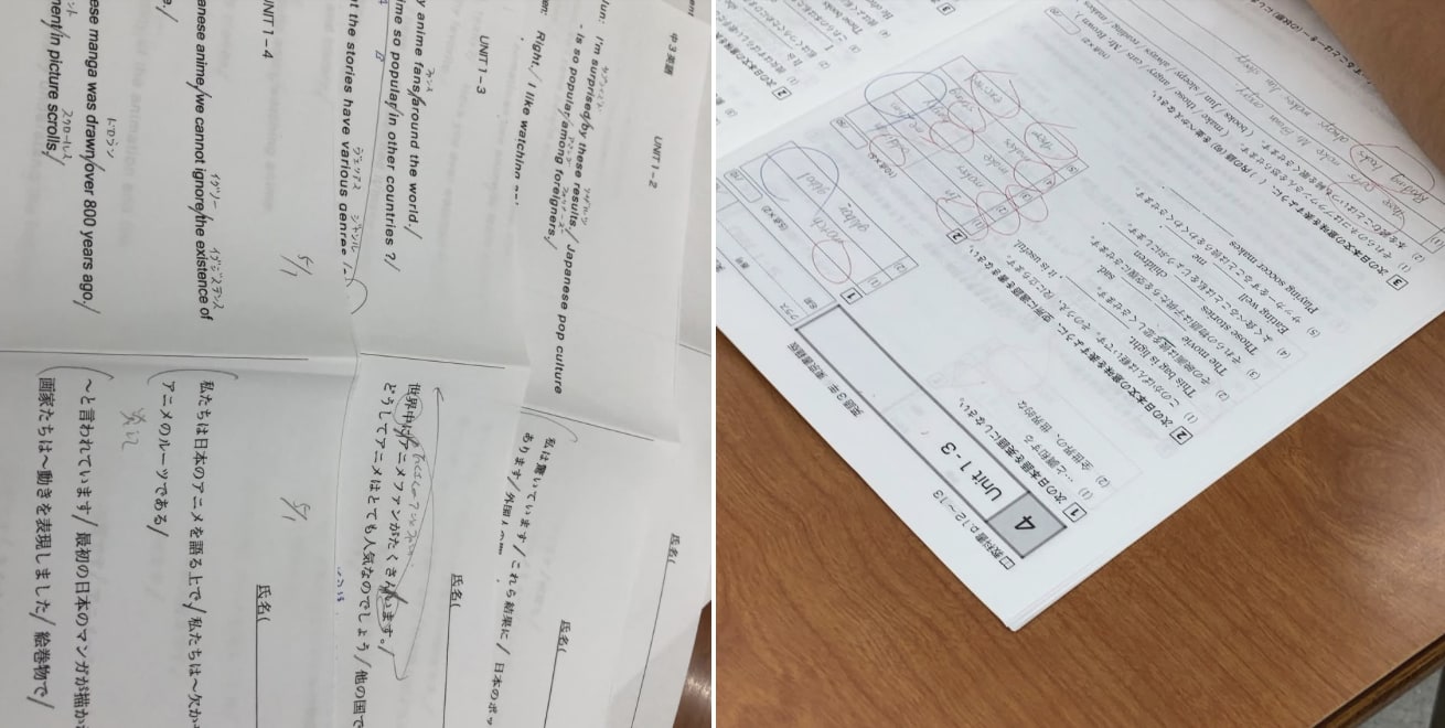 中3生の英語は、期末テストに向けての 学習に入ってます。