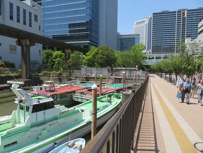 屋形船の見える景色