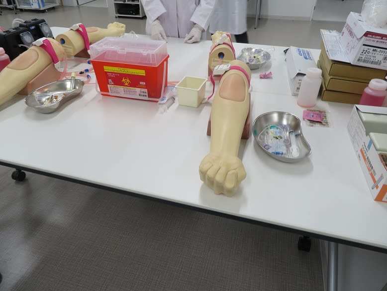 群馬パース大学で採血体験したよ