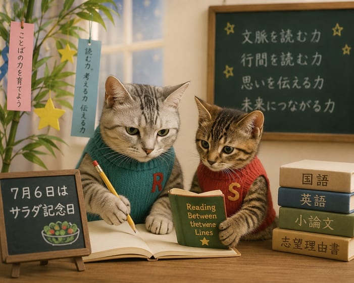 塾長ブログ No.174 2026/7/7 「サラダ記念日」が教えてくれる、ことばの力