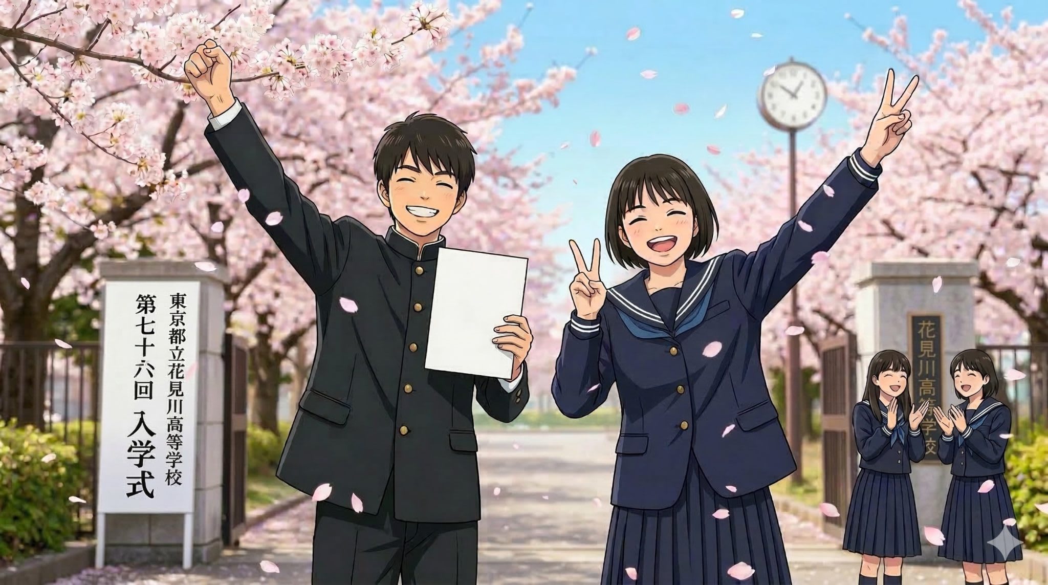 合格おめでとう！