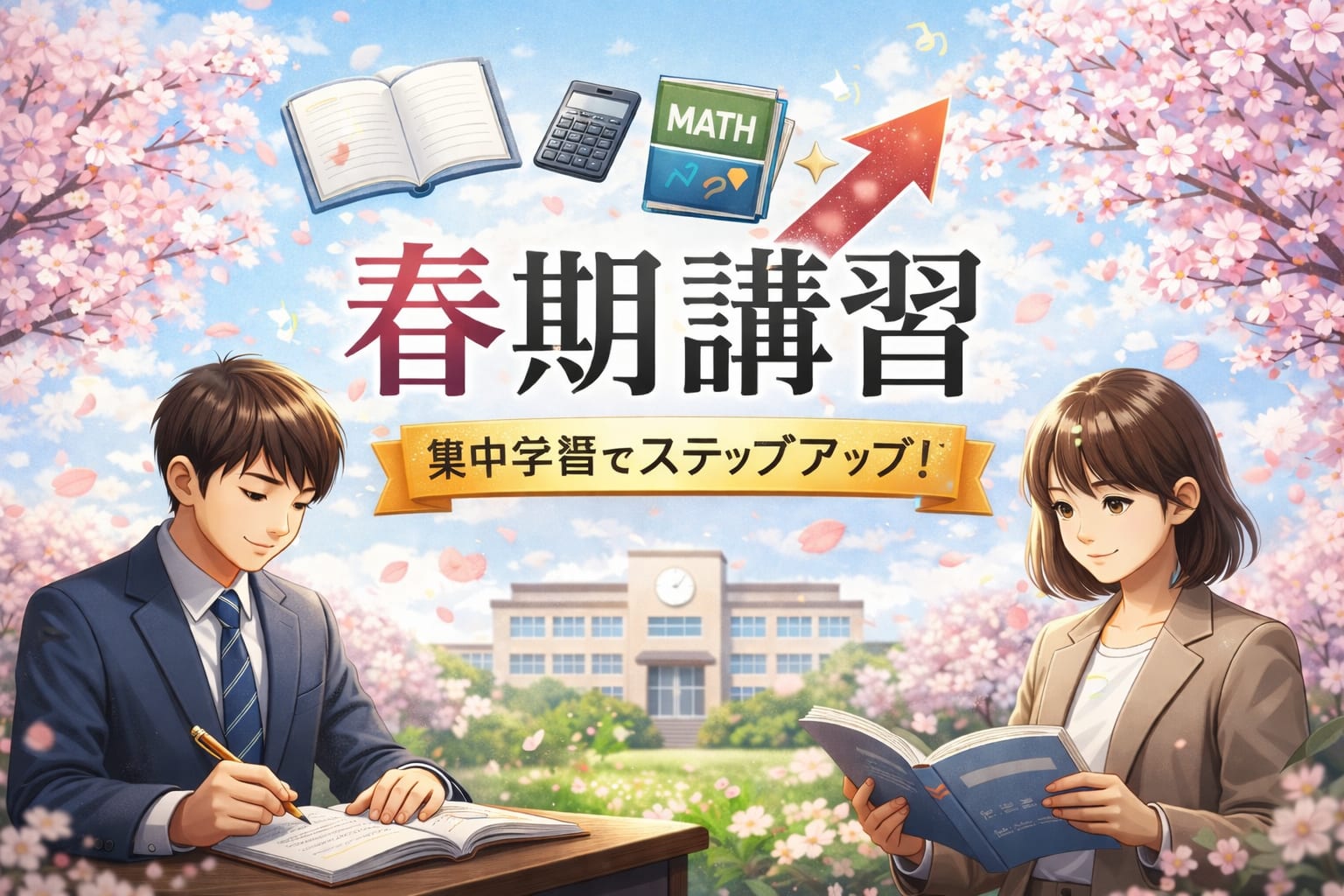 春期講習会のお知らせ｜まだ空きがあります（AI教材atama＋・すらら体験できます）