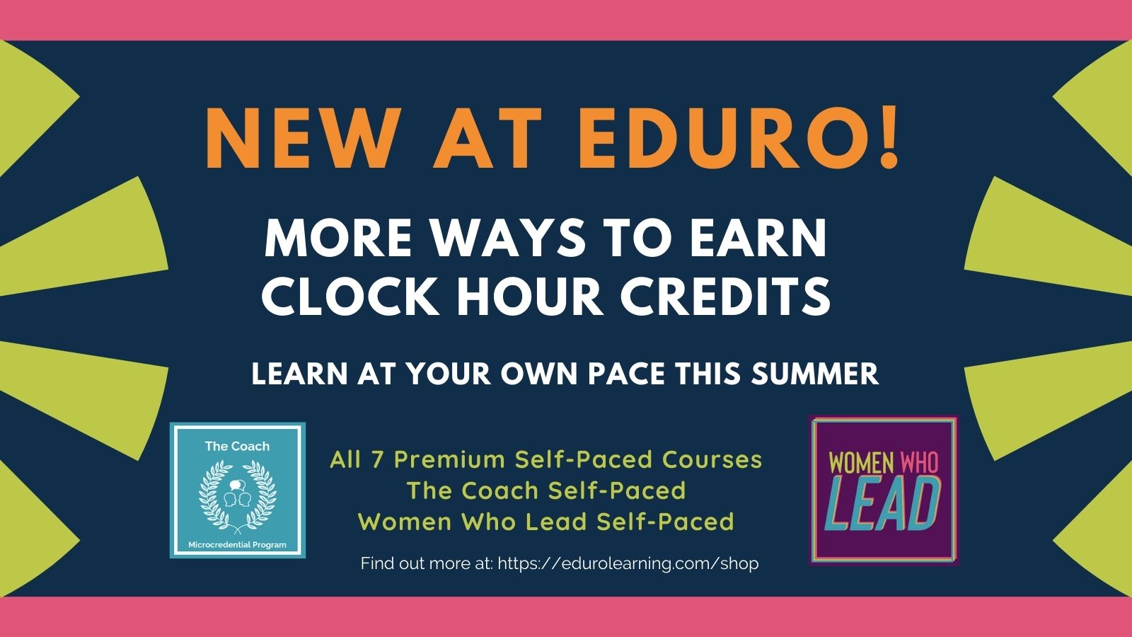 New! More Ways to Earn Clock Hour Credit with Eduro!