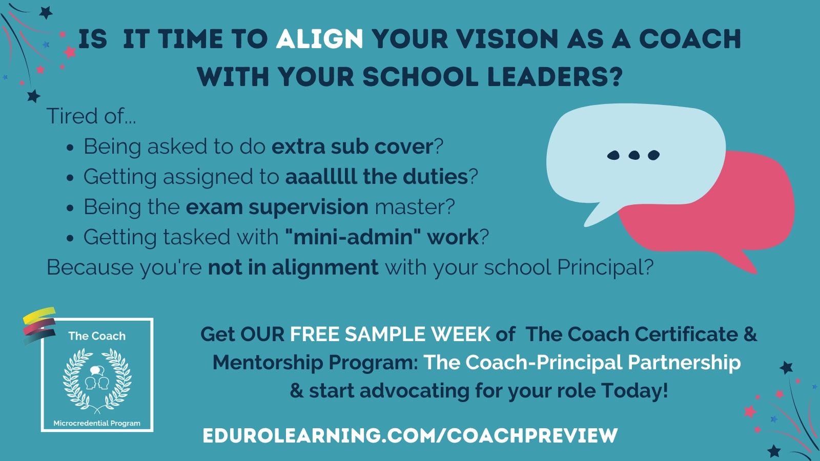 Find Alignment in Your Coaching Role with Your School Leader
