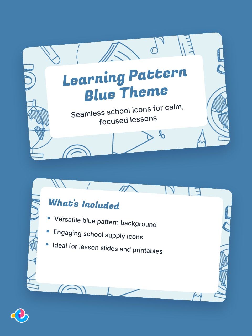 Learning Pattern - Blue Theme teaching resources | Edzo