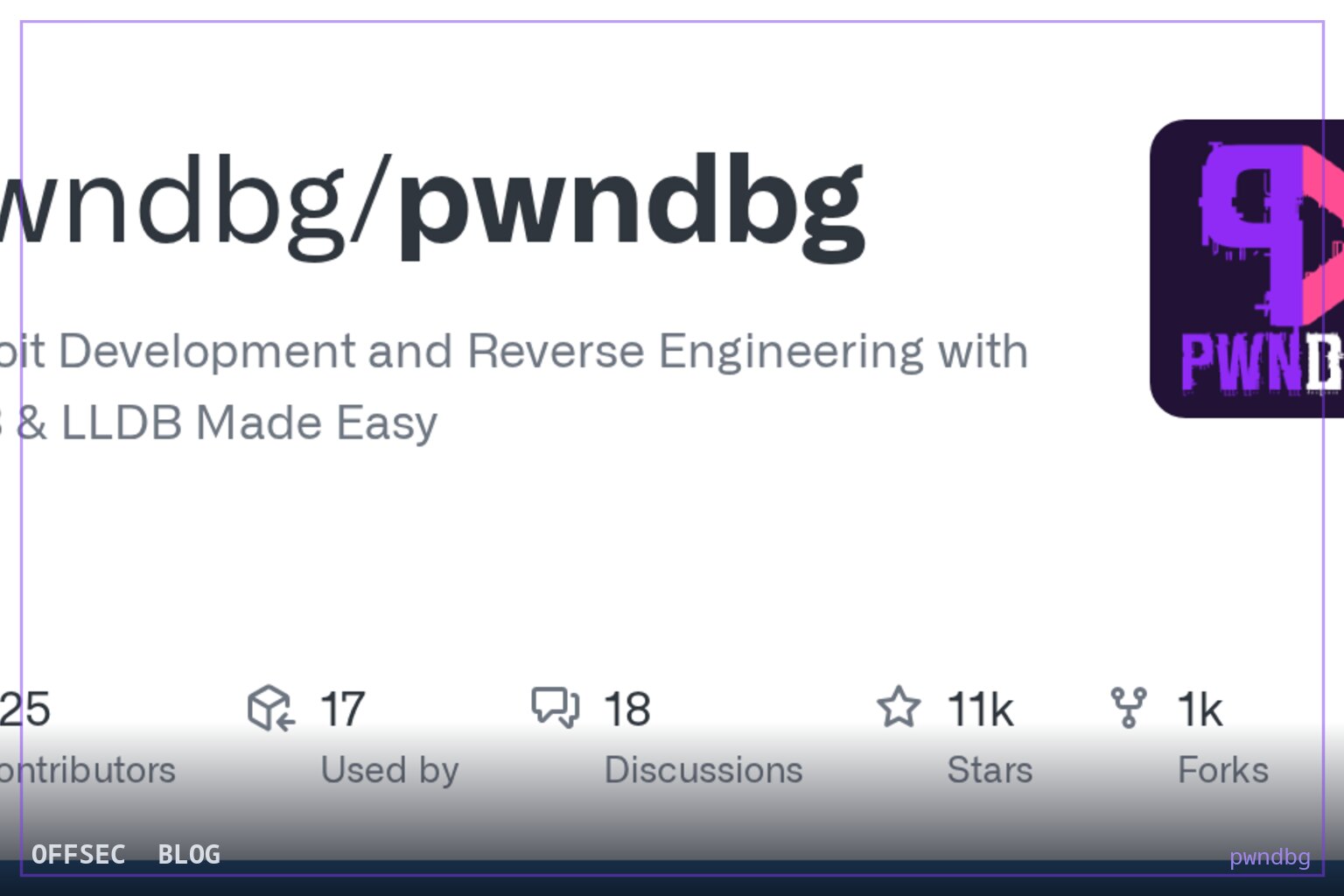 pwndbg for friendlier exploit development and reverse engineering in GDB and LLDB