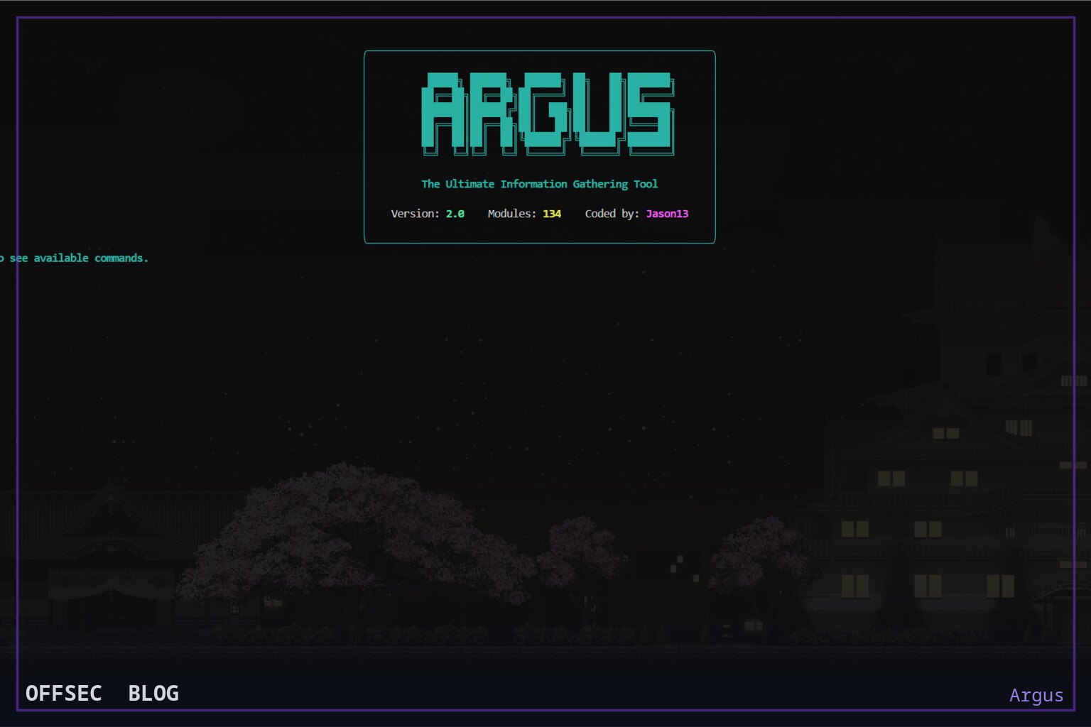 Inside Argus: a 135-module Python recon console for authorized information gathering