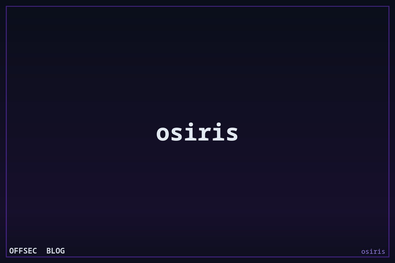 Inside osiris: a self-hosted real-time OSINT dashboard across flights, CCTV, sanctions and crypto