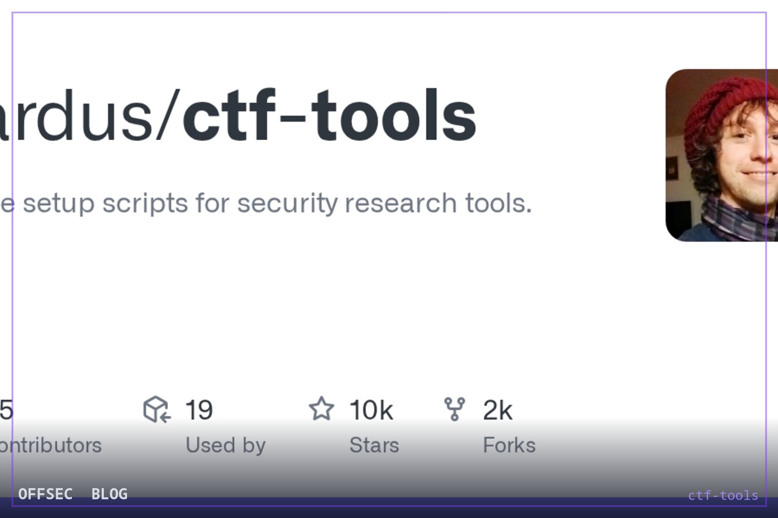 ctf-tools for reproducible packaging of a full security research toolbox