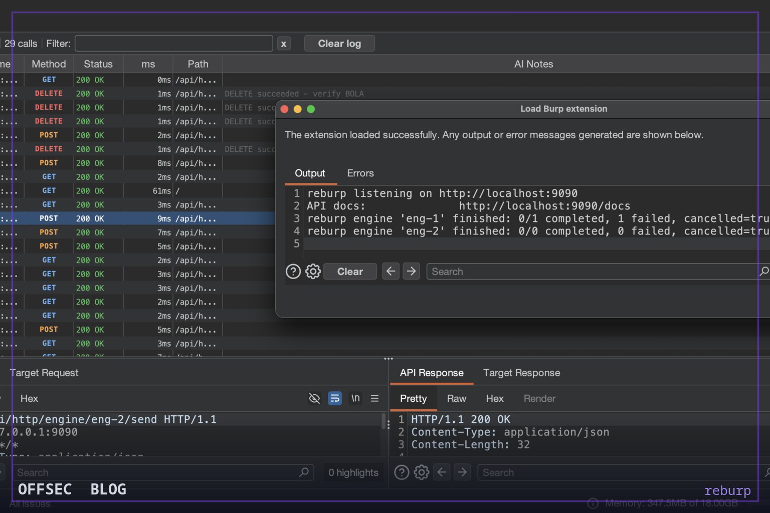 reburp for driving Burp Suite from scripts and AI agents over REST