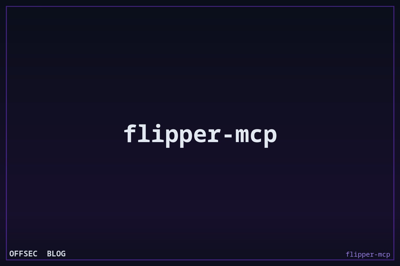 Putting a Flipper Zero on the network: inside flipper-mcp, an MCP server for ESP32-S2