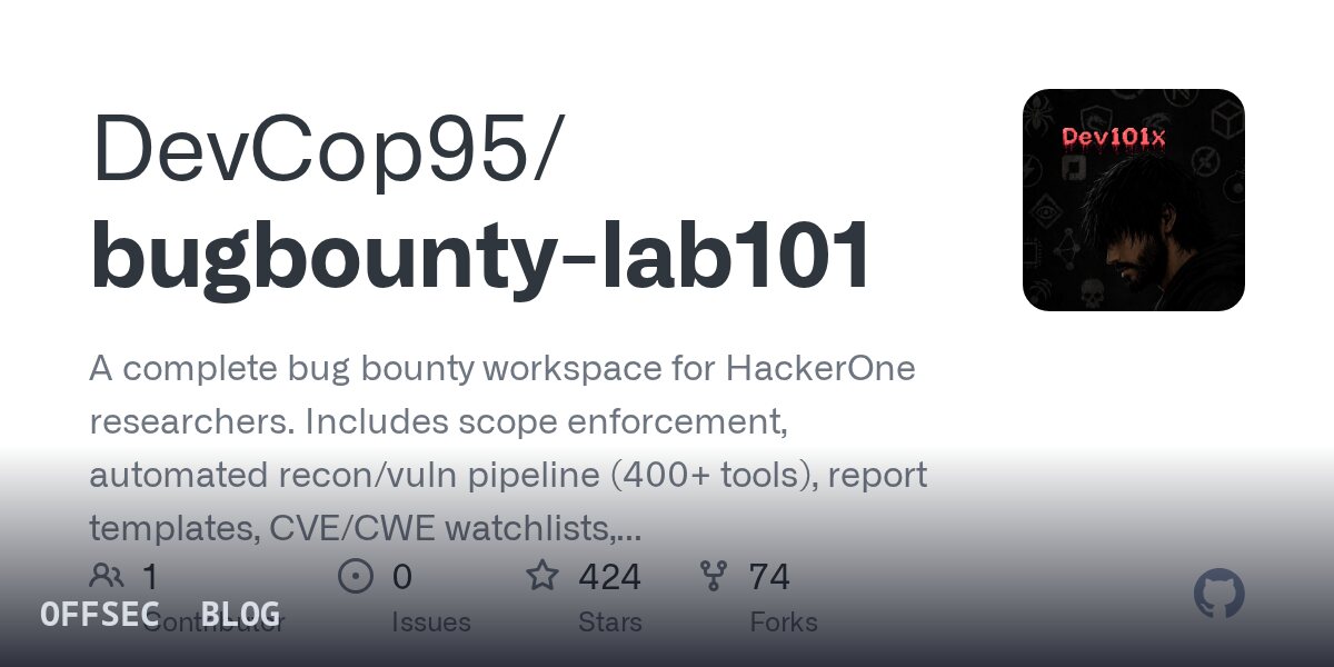 Scope-gated bug bounty workflows with bugbounty-lab101