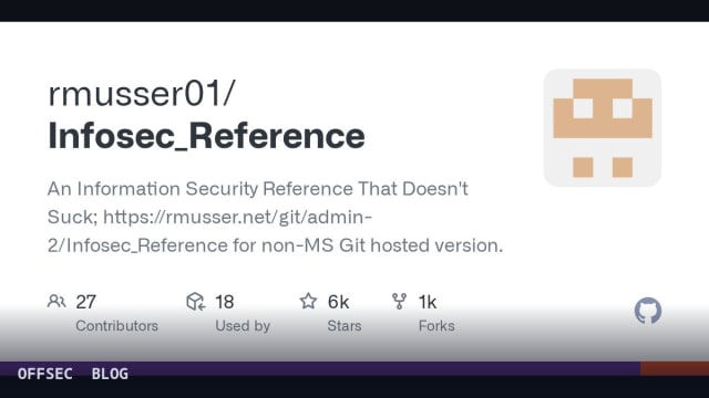 Infosec_Reference for navigating the security knowledge landscape