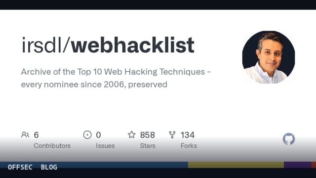 Inside webhacklist: how a GitHub archive preserves two decades of web hacking research