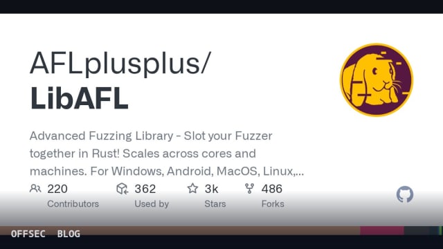 LibAFL for building modular coverage-guided fuzzers in Rust