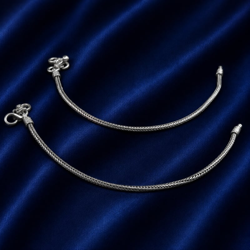 Plain antique anklets - view 2