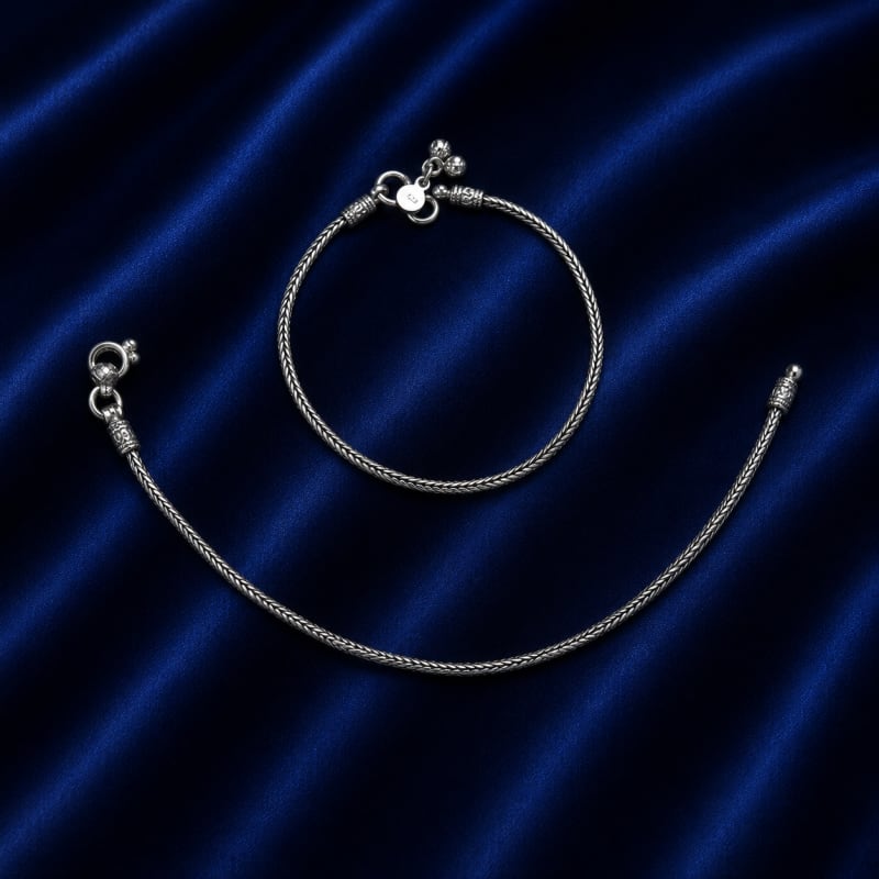 Plain antique anklets - view 3
