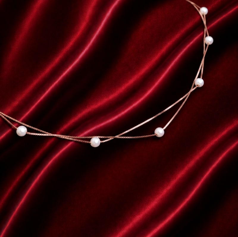 Double layer pearl chain - view 2
