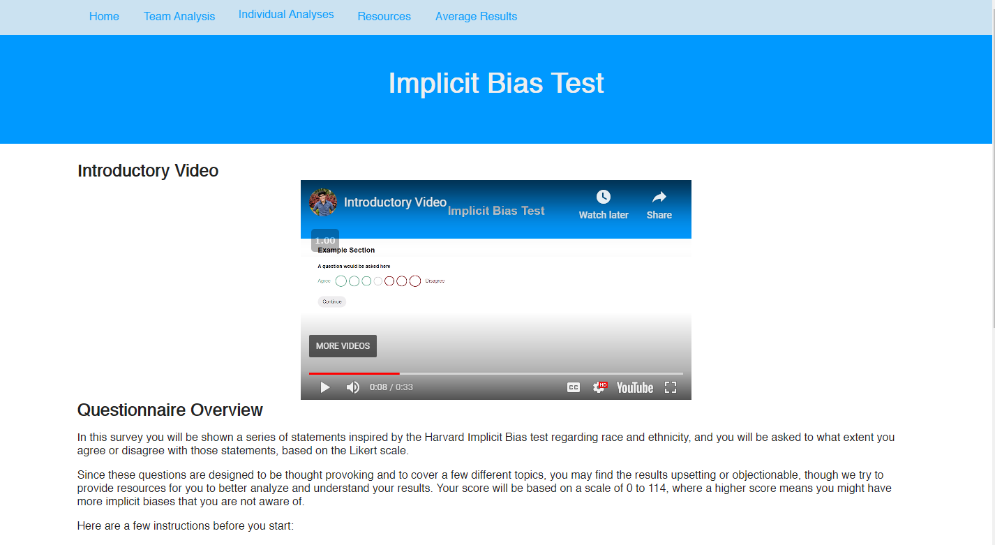 Custom Implicit Bias Test Logo