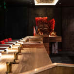 The immersive dining environment at Somnium in Eboli, Italy