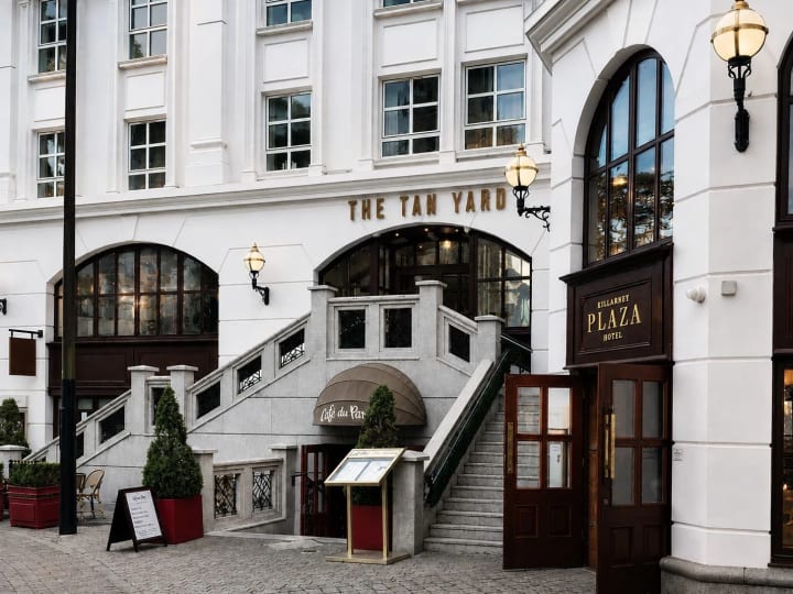 The Tan Yard restaurant exterior in central Killarney, Ireland