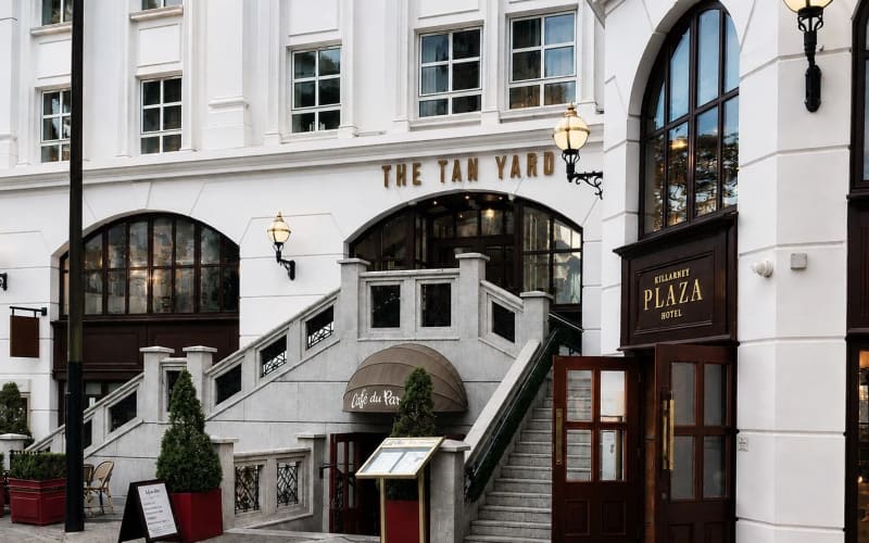 The Tan Yard restaurant exterior in central Killarney, Ireland
