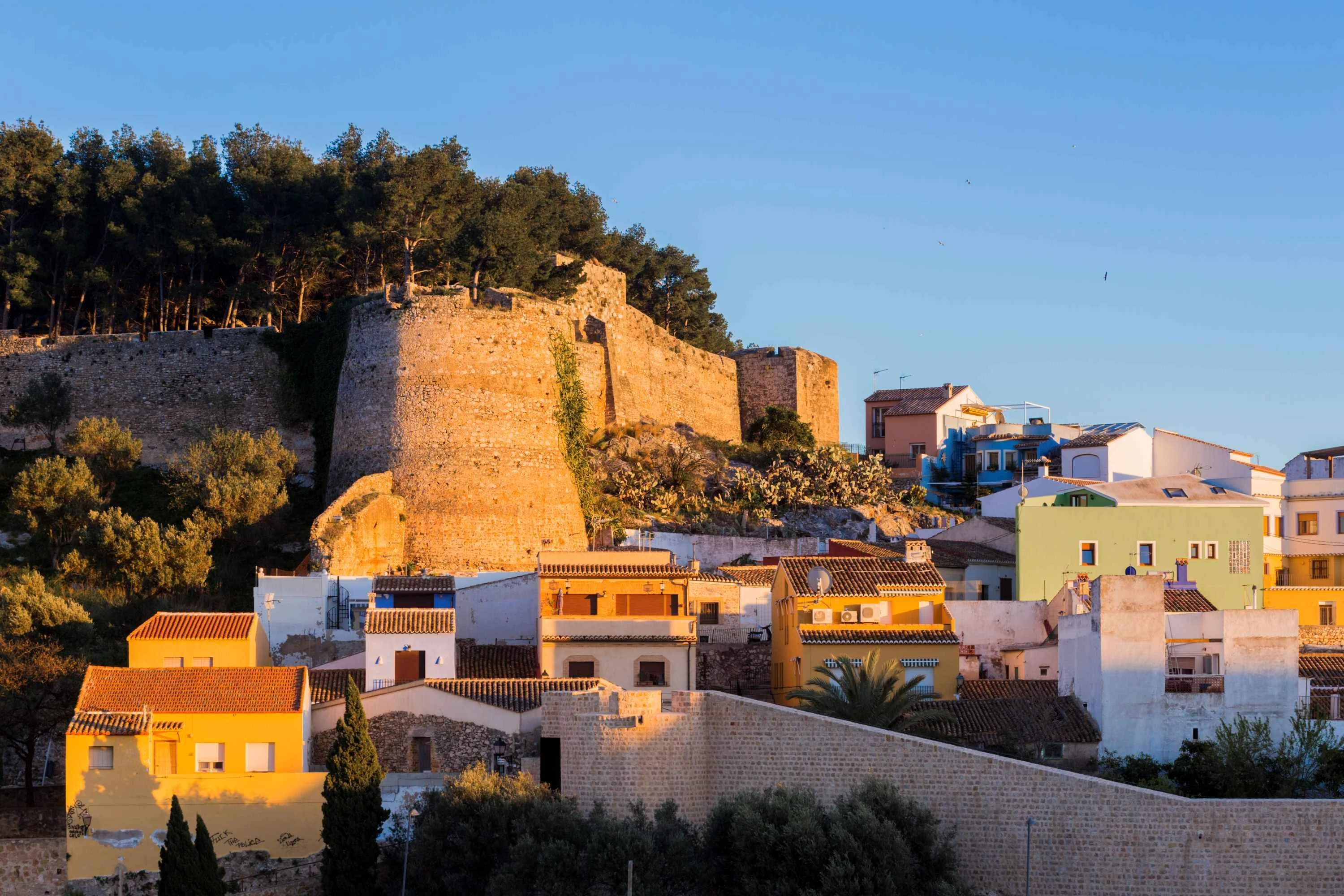 Dénia Castle overlooking the festival area